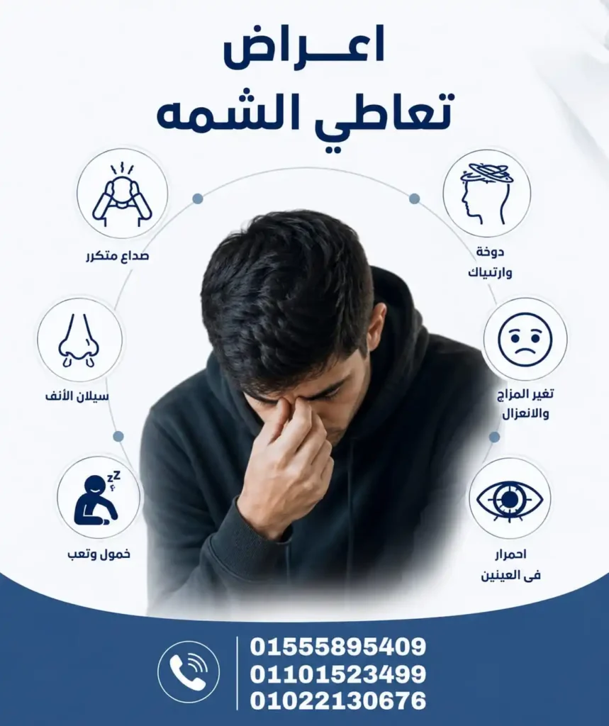 اعراض تعاطي الشمه